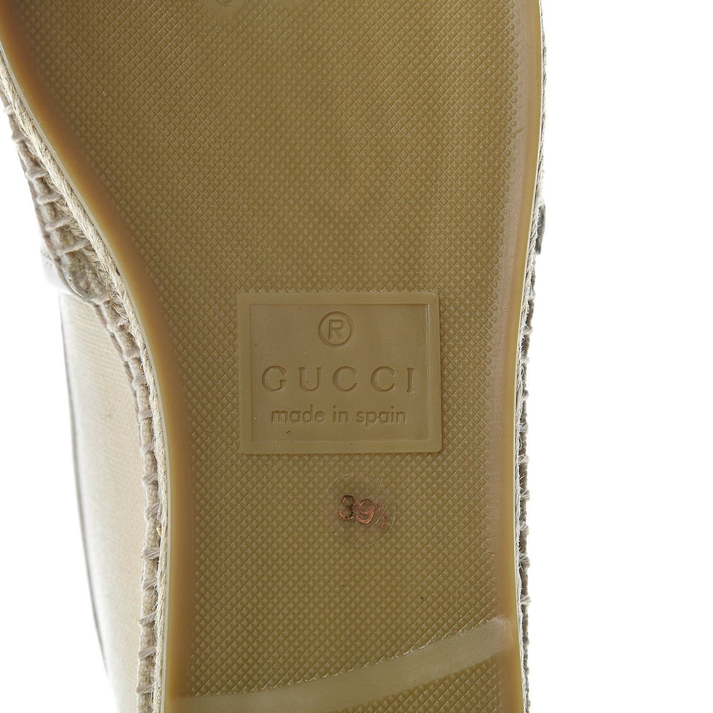 Canvas Logo Espadrilles 39.5 Greggio White