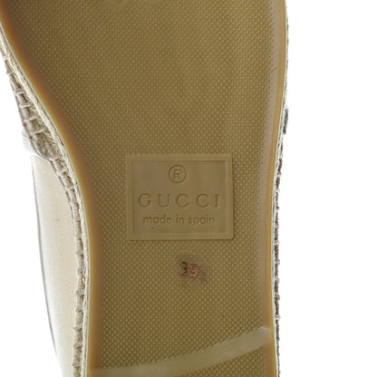 Gucci Canvas Logo Espadrilles 39.5 Greggio White 8 of 14