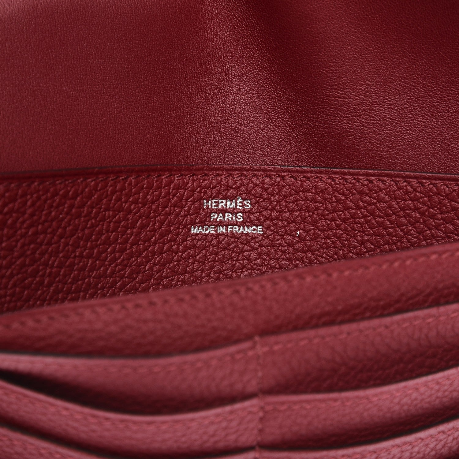 Hermes Togo Dogon Recto Verso Wallet Rubis 7 of 8