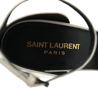 Saint Laurent Patent Calfskin 110 Opyum Sandals 38 Neutro 6 of 11