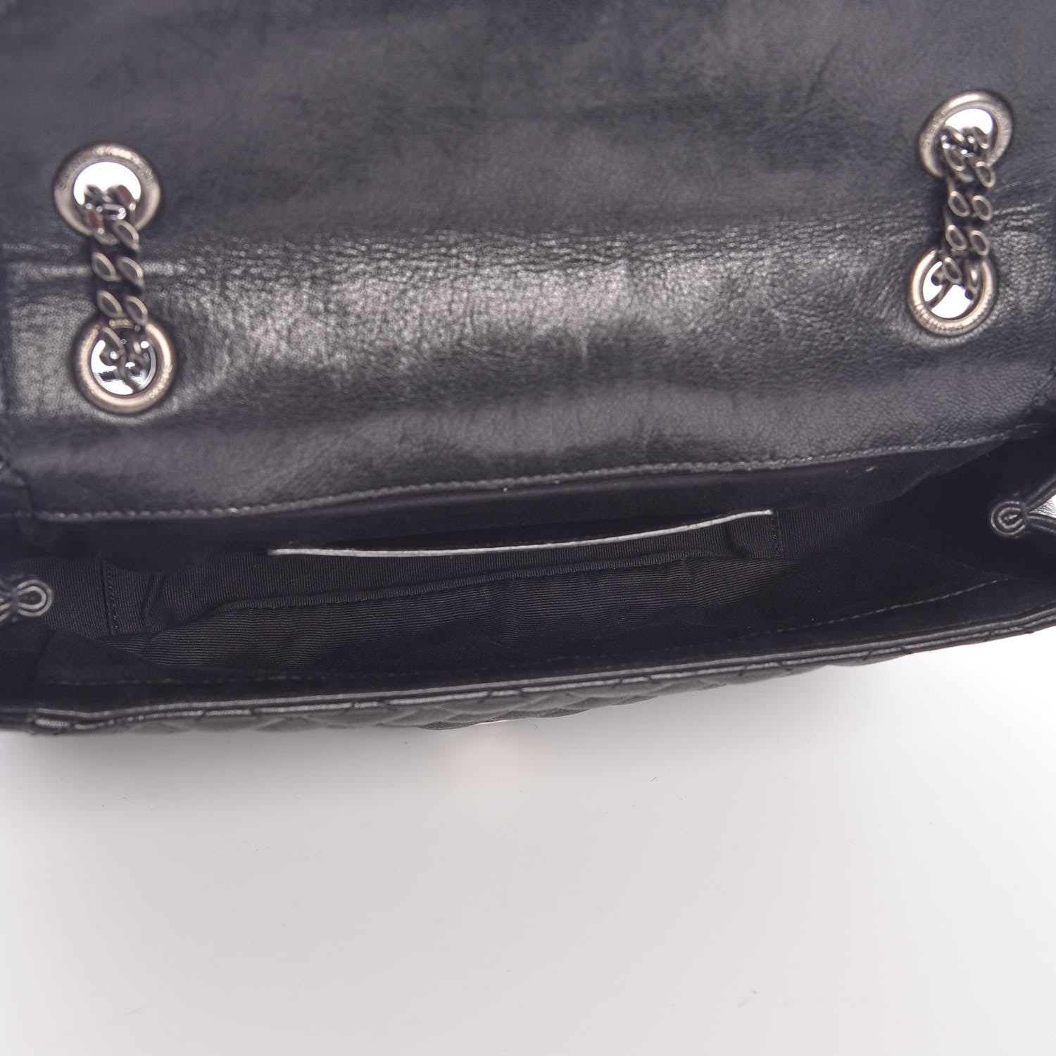 Saint Laurent Sheepskin Tri-Quilt Monogram Medium College Bag Black 5 of 9