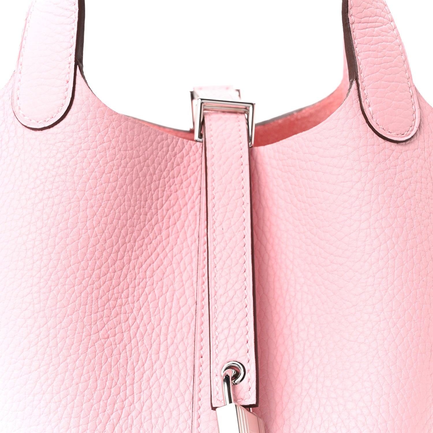 Hermes Taurillon Clemence Picotin Lock 18 PM Rose Sakura 8 of 11