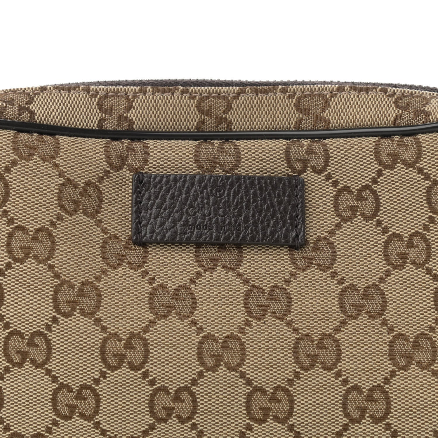 Gucci Monogram Belt Bag Dark Brown 8 of 12