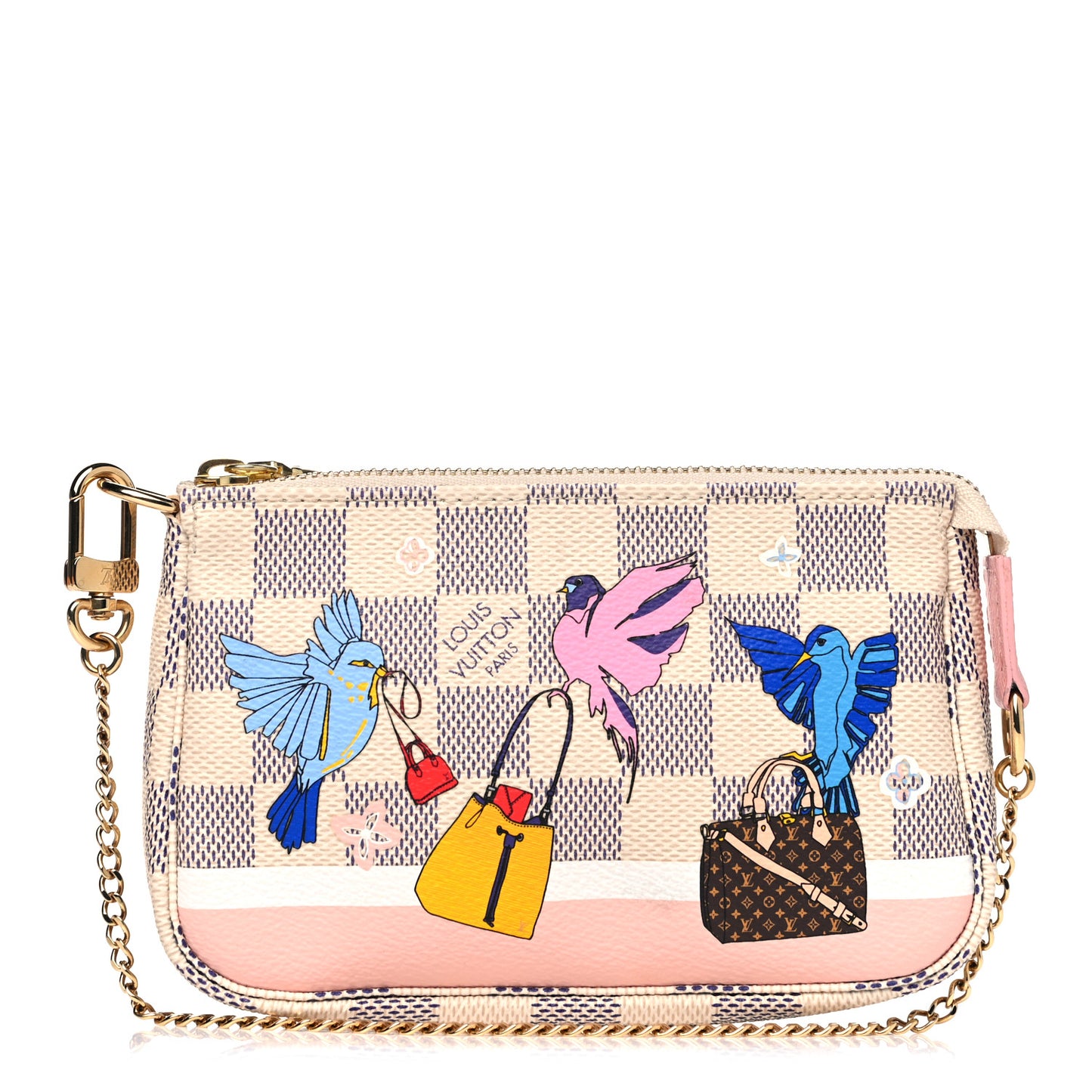 Damier Azur 2018 Christmas Animation Mini Pochette Accessories