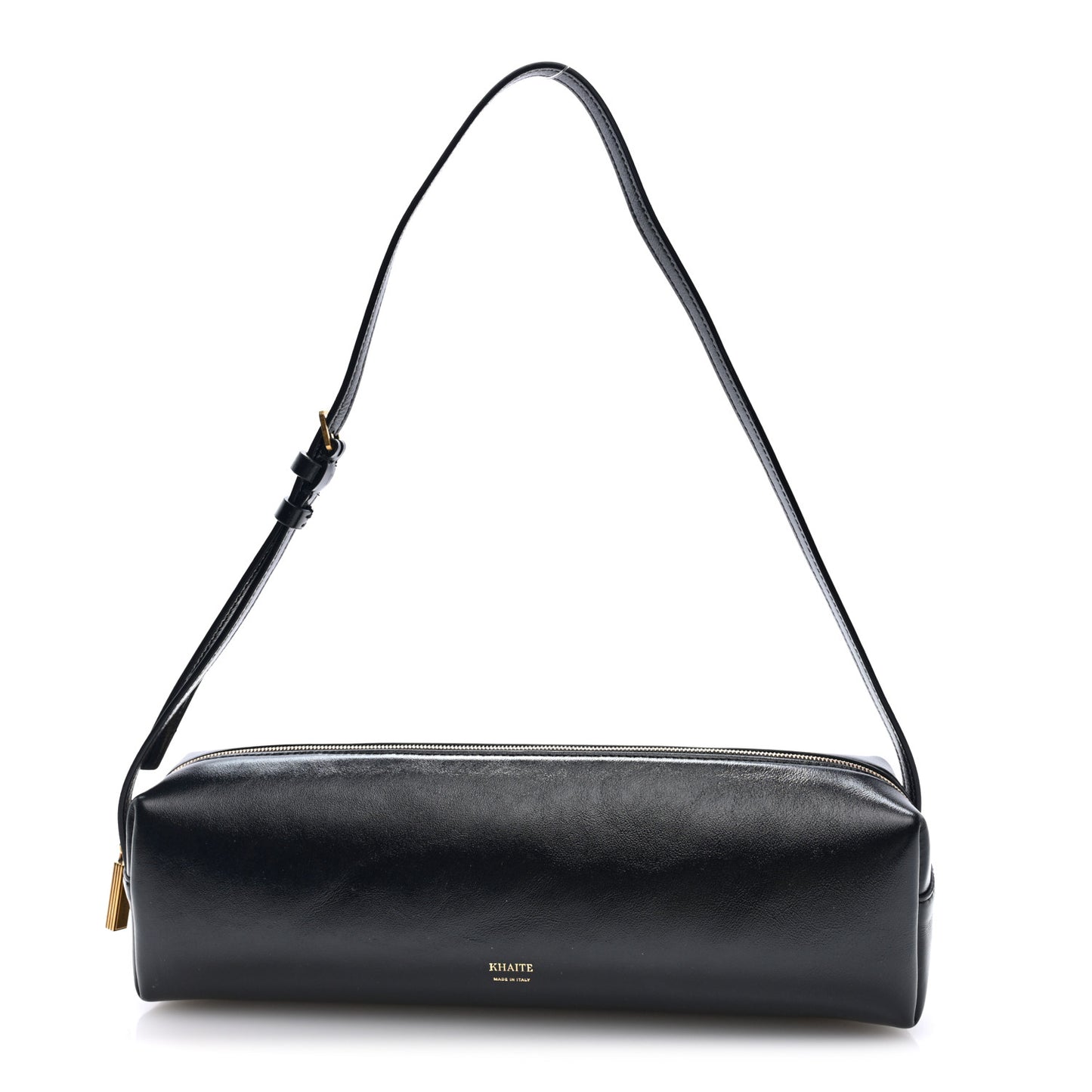 Crackle Patent Kye Shoulder Bag Black