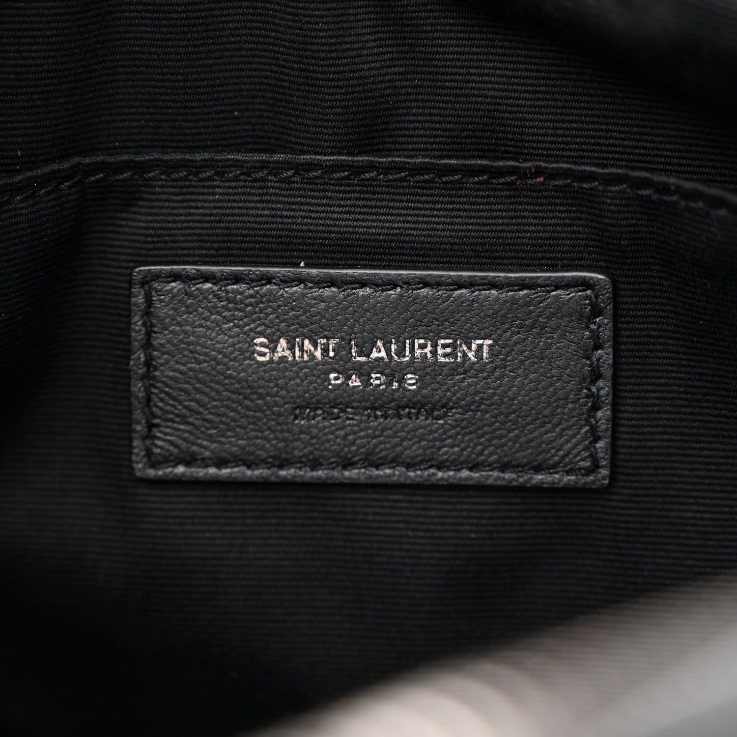 Saint Laurent Calfskin Matelasse Monogram Lou Camera Bag Black 6 of 10