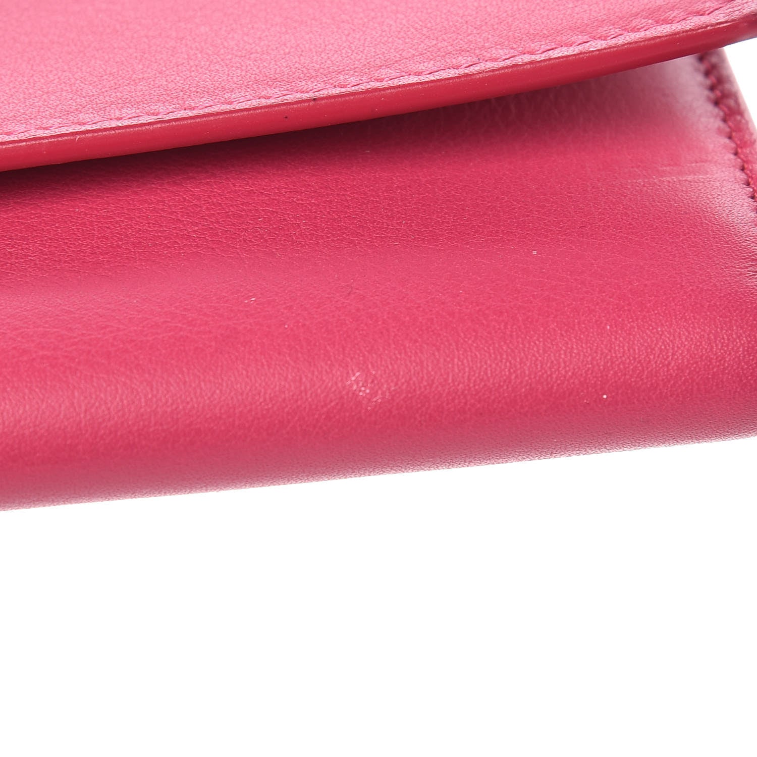 Saint Laurent Calfskin Classic Y Ligne Wallet Fuchsia 9 of 10