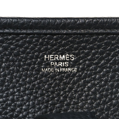 Hermes Taurillon Clemence Evelyne III PM Black 6 of 10