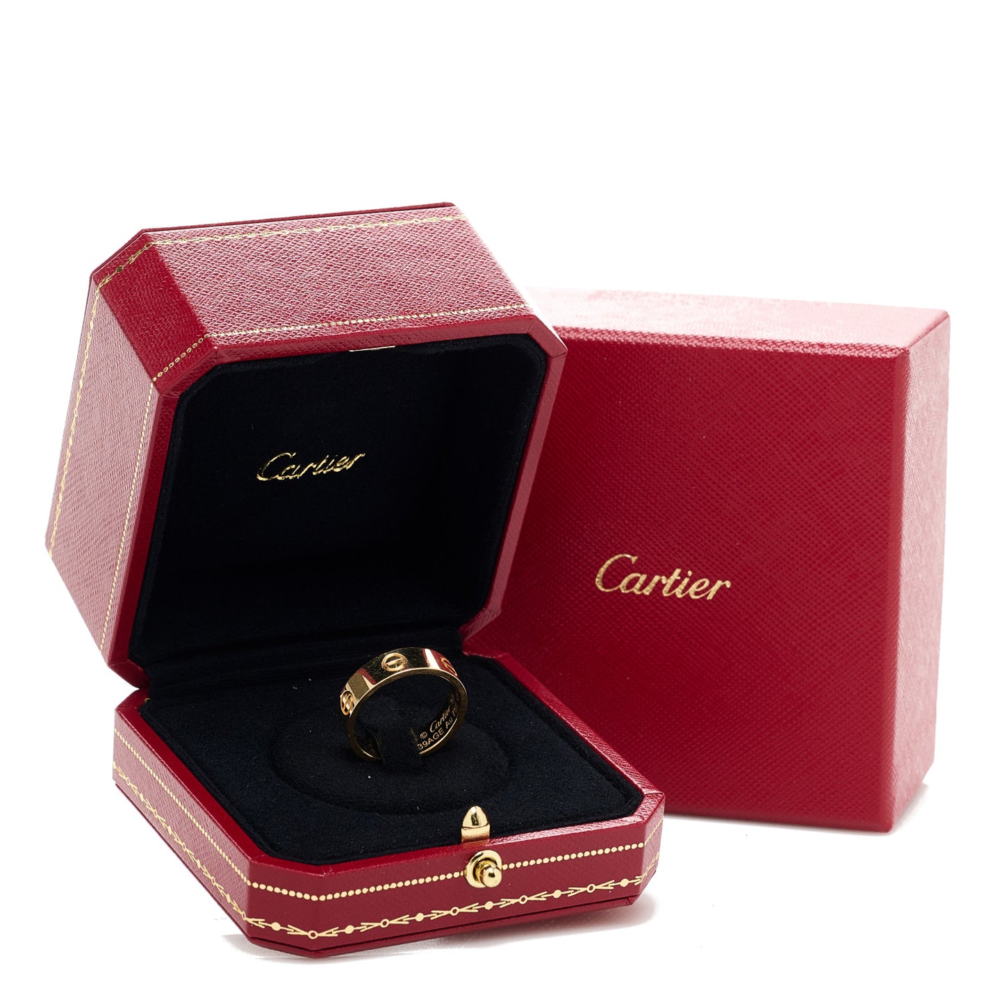 18K Yellow Gold 5.5mm LOVE Ring 58 8.5