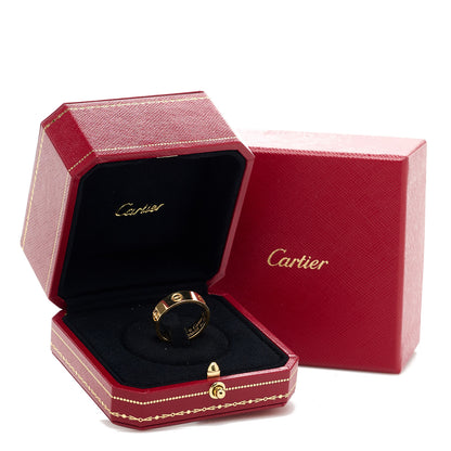 Cartier 18K Yellow Gold 5.5mm LOVE Ring 58 8.5 5 of 5