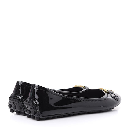 Louis Vuitton Patent Calfskin Oxford Ballerina Flats 39 Black 5 of 8