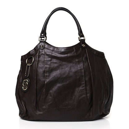 Gucci Calfskin Large Sukey Tote Brown 1 of 11
