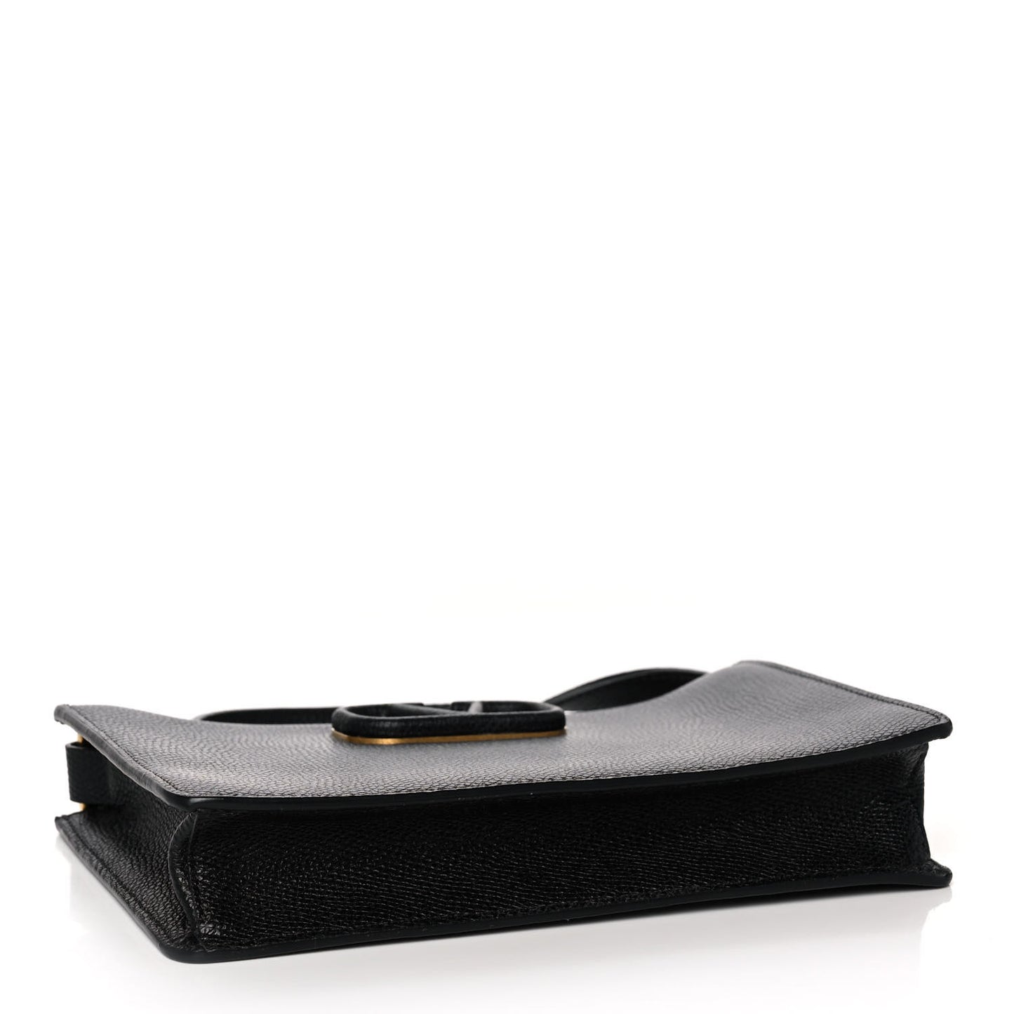 Grained Calfskin VSling Pouch Black