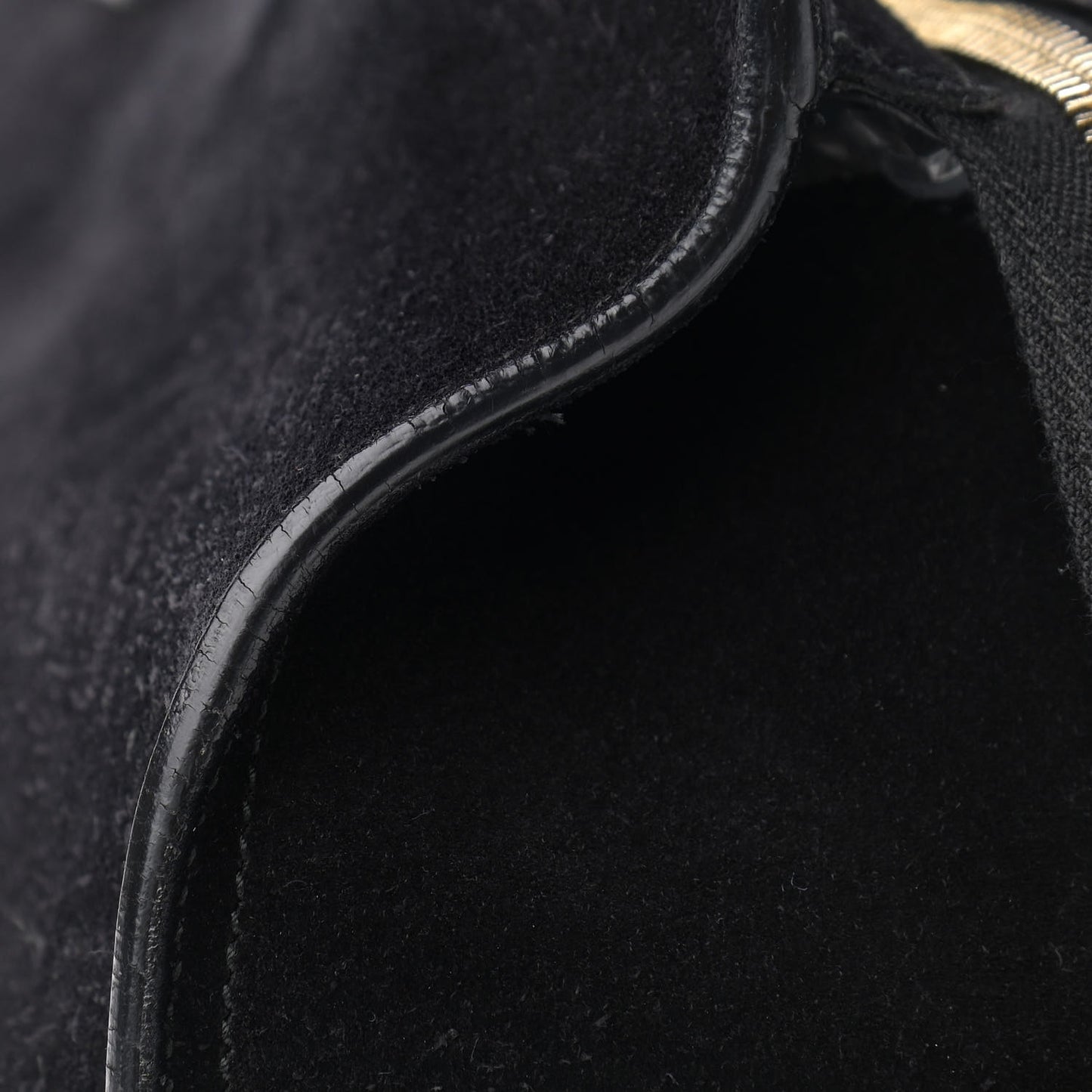 Suede Small Classic Y Cabas Black