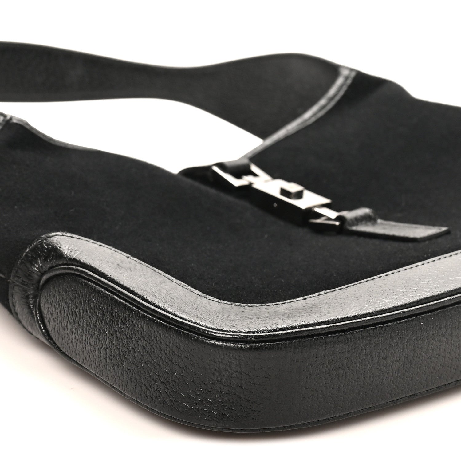 Gucci Felt Jackie O Hobo Black 9 of 10