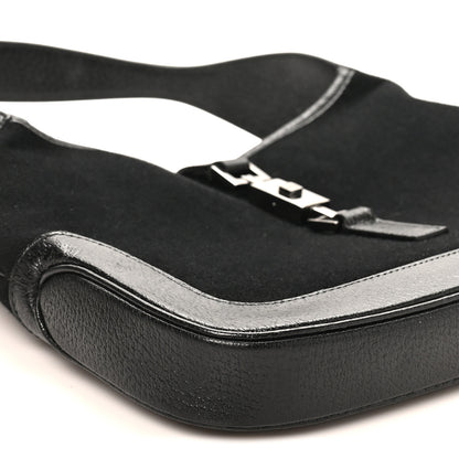 Gucci Felt Jackie O Hobo Black 9 of 10