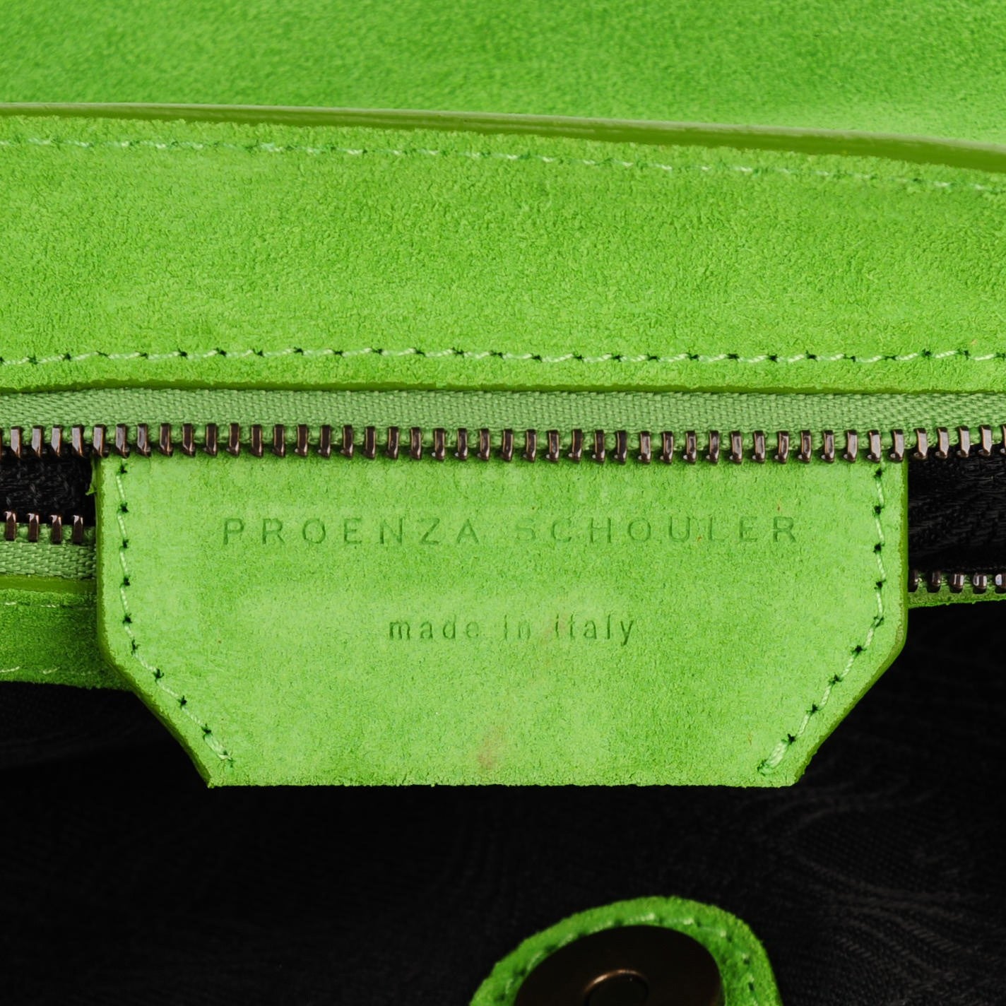 Suede PS1 Medium Satchel Tropical Green