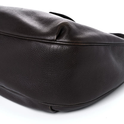 Gucci Calfskin Web Medium Dressage Hobo Coffee Brown 9 of 19