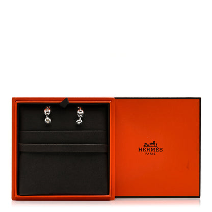 Hermes Sterling Silver Chaine D'Ancre Enchainee Climber Earrings 5 of 5