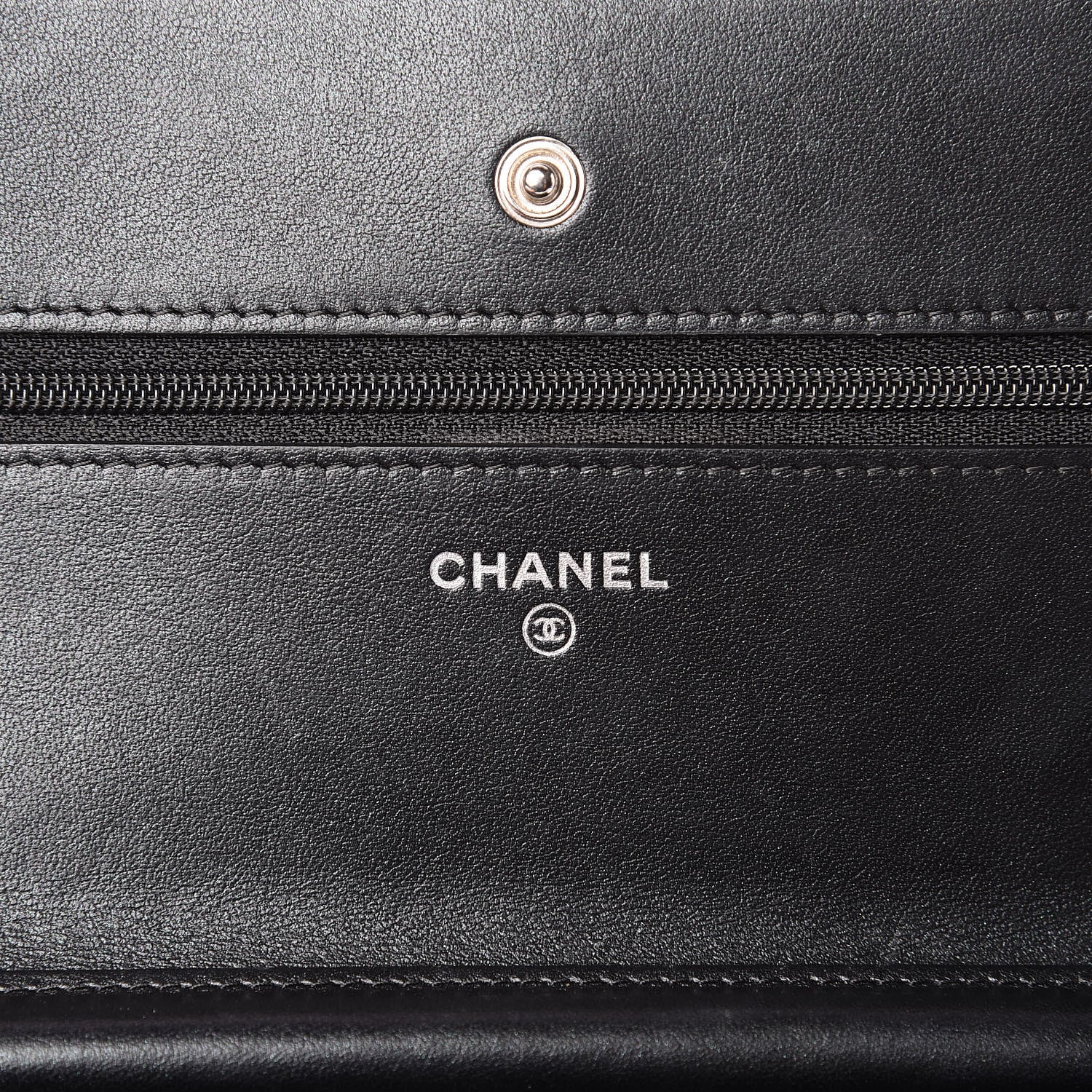 Chanel Aged Calfskin Quilted Tassel Wallet On Chain WOC Black 6 of 10