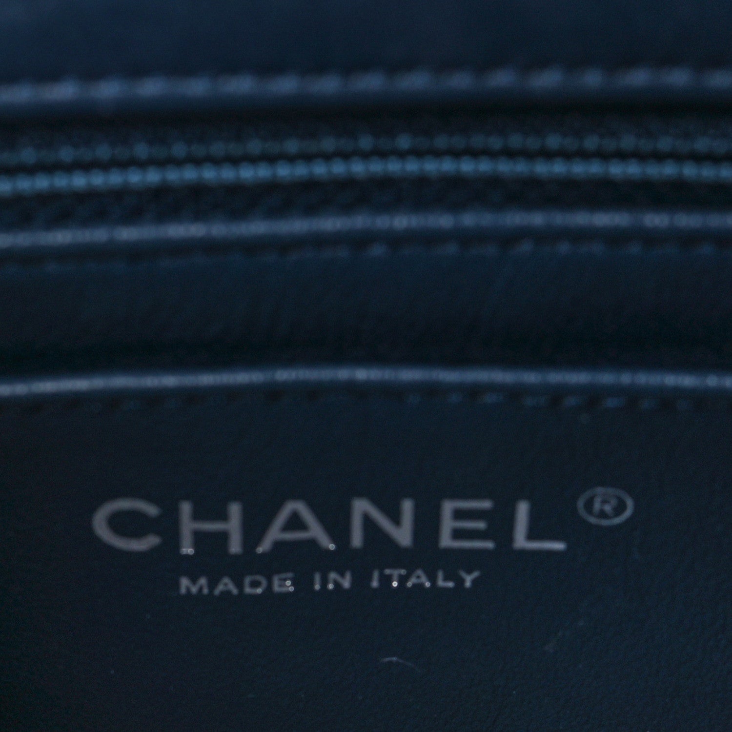 Chanel Patent Calfskin Quilted Mini Rectangular Flap Navy Blue 6 of 10