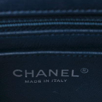 Chanel Patent Calfskin Quilted Mini Rectangular Flap Navy Blue 6 of 10