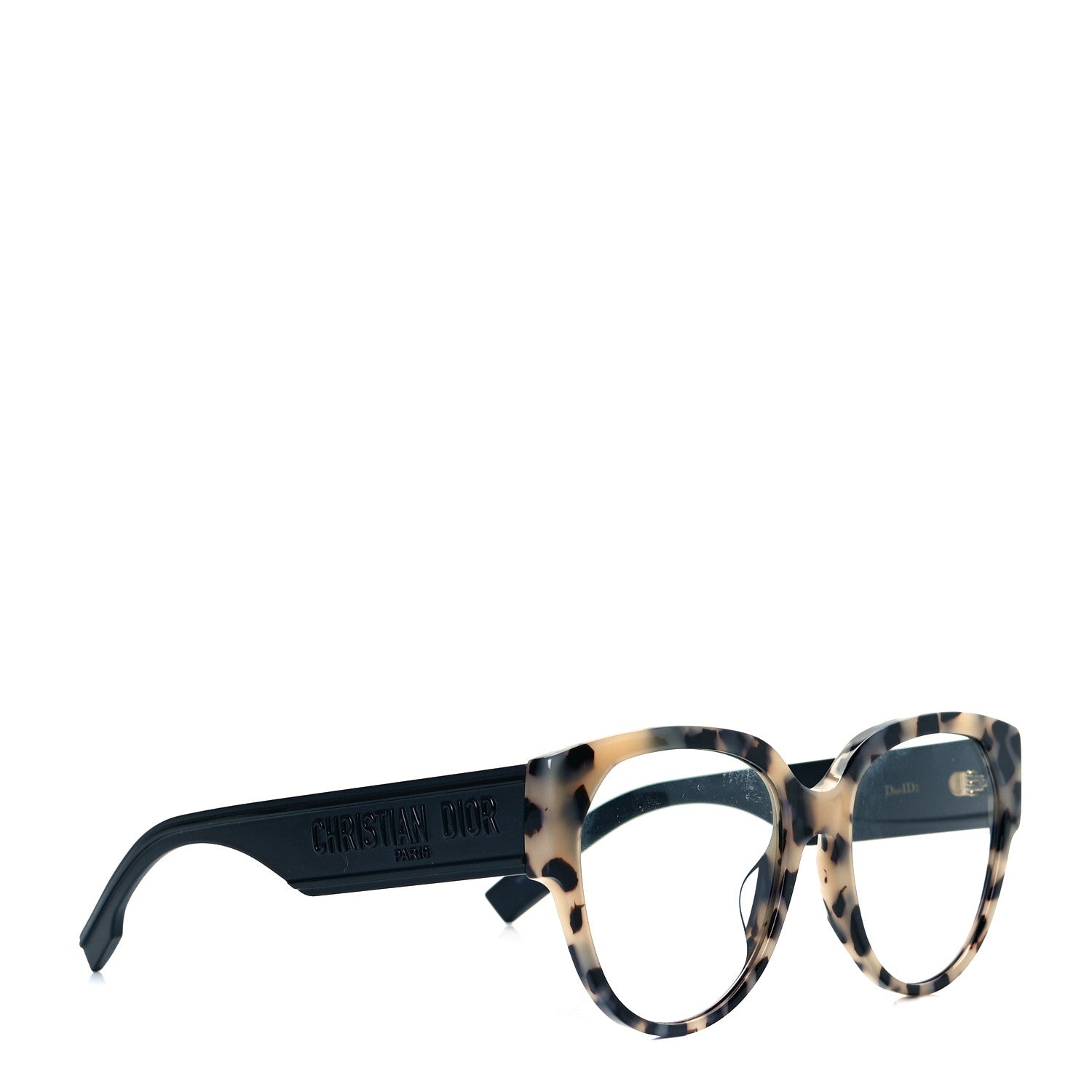 Christian Dior Acetate Square DiorID1 Sunglasses White Tortoise 8 of 9