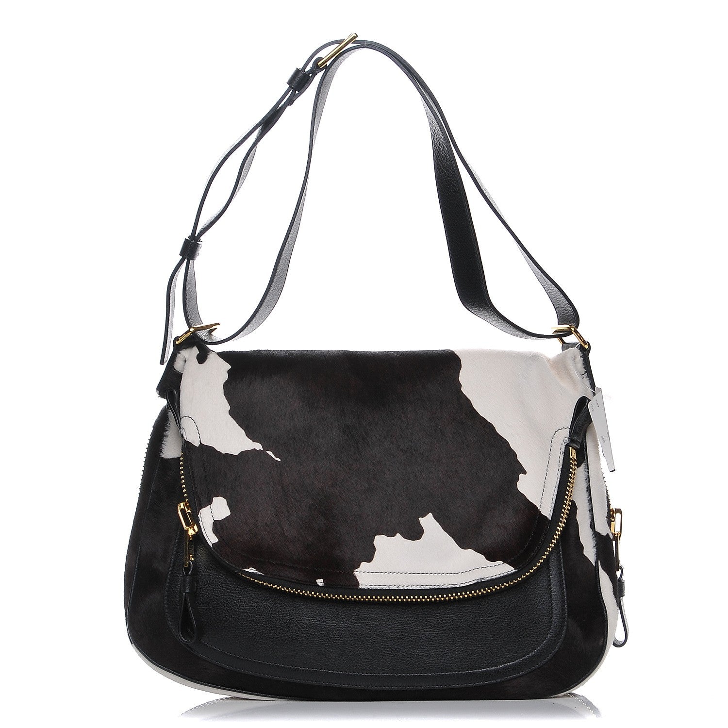 Tom Ford Calfskin Calf Hair Large Jennifer Brown White 1 of 6