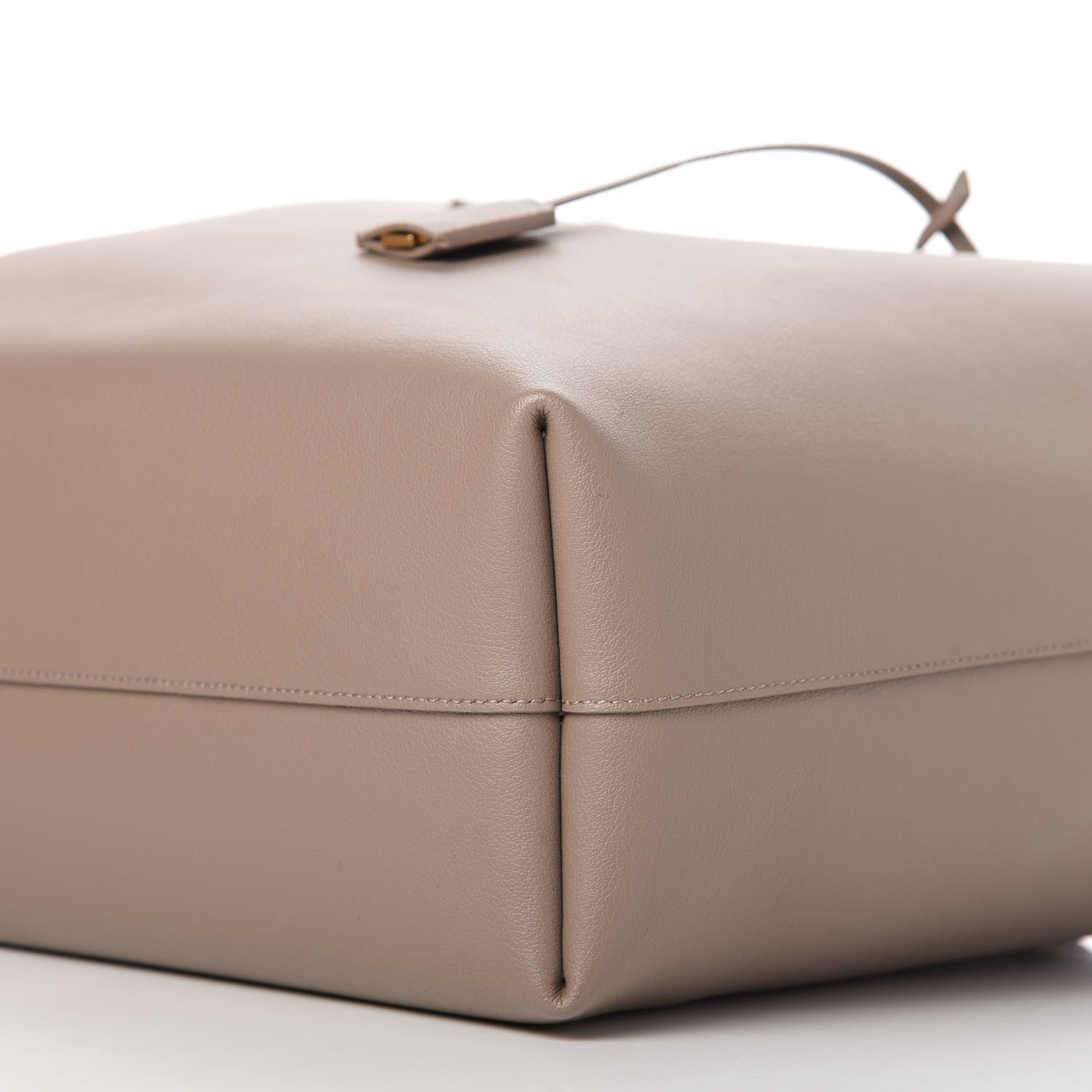 Saint Laurent Calfskin Large Shopping Tote Taupe 7 of 9