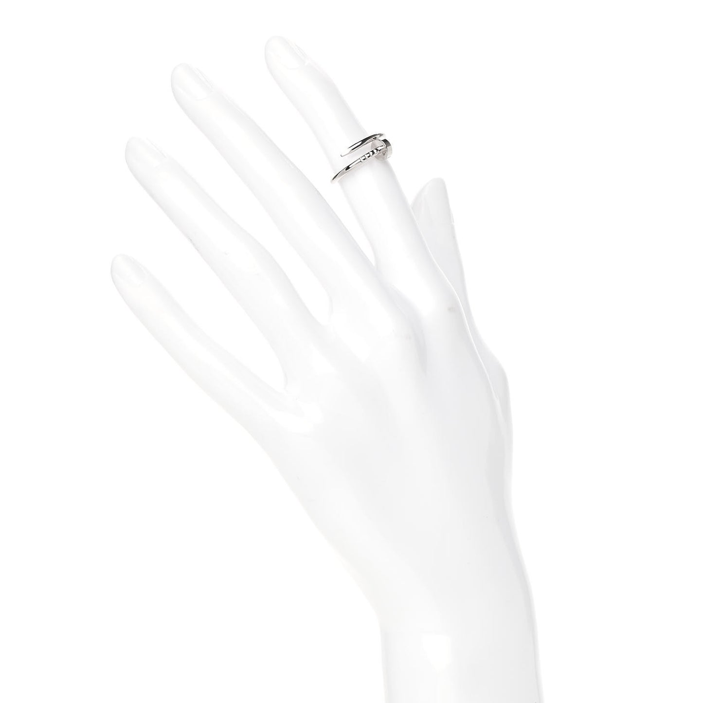 18K White Gold Small Juste Un Clou Ring 48 4.5