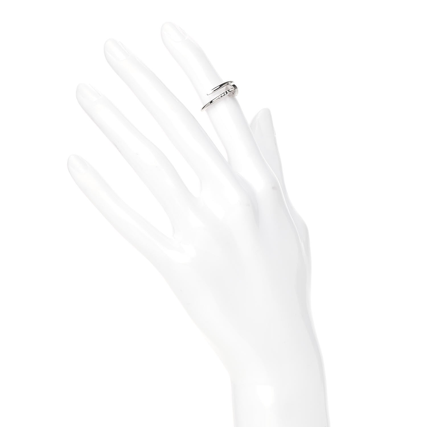 Cartier 18K White Gold Small Juste Un Clou Ring 48 4.5 2 of 5