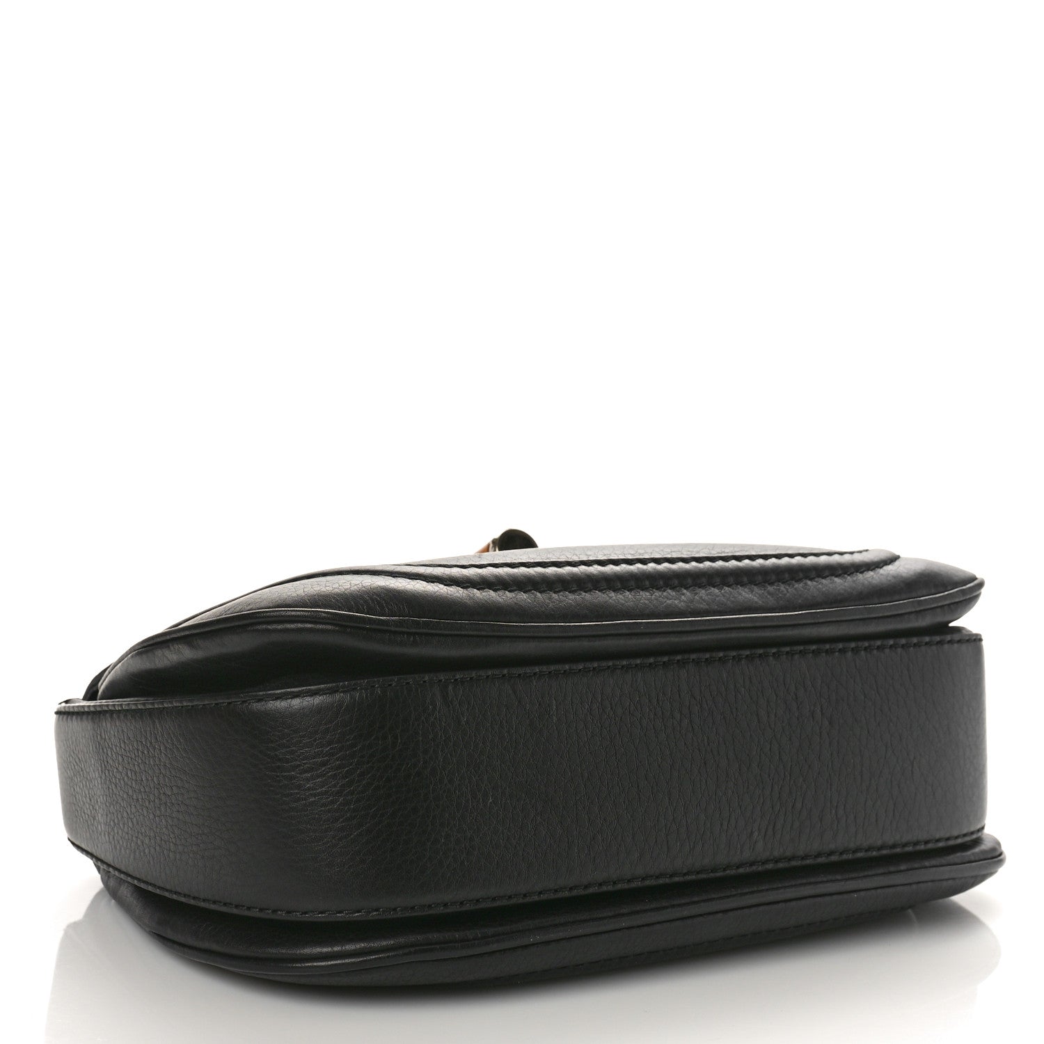 Gucci Calfskin Medium New Bamboo Top Handle Bag Black 4 of 8