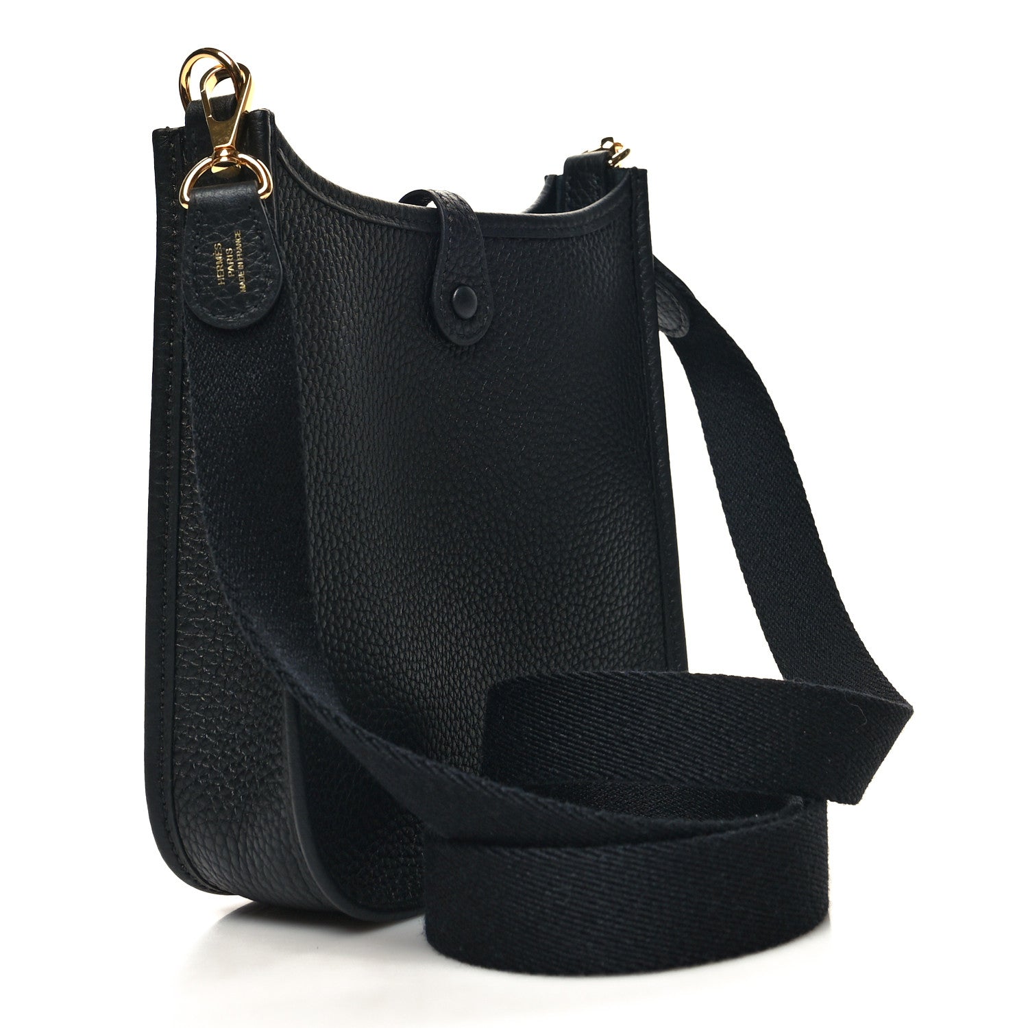 Hermes Taurillon Clemence Evelyne TPM Black 3 of 11