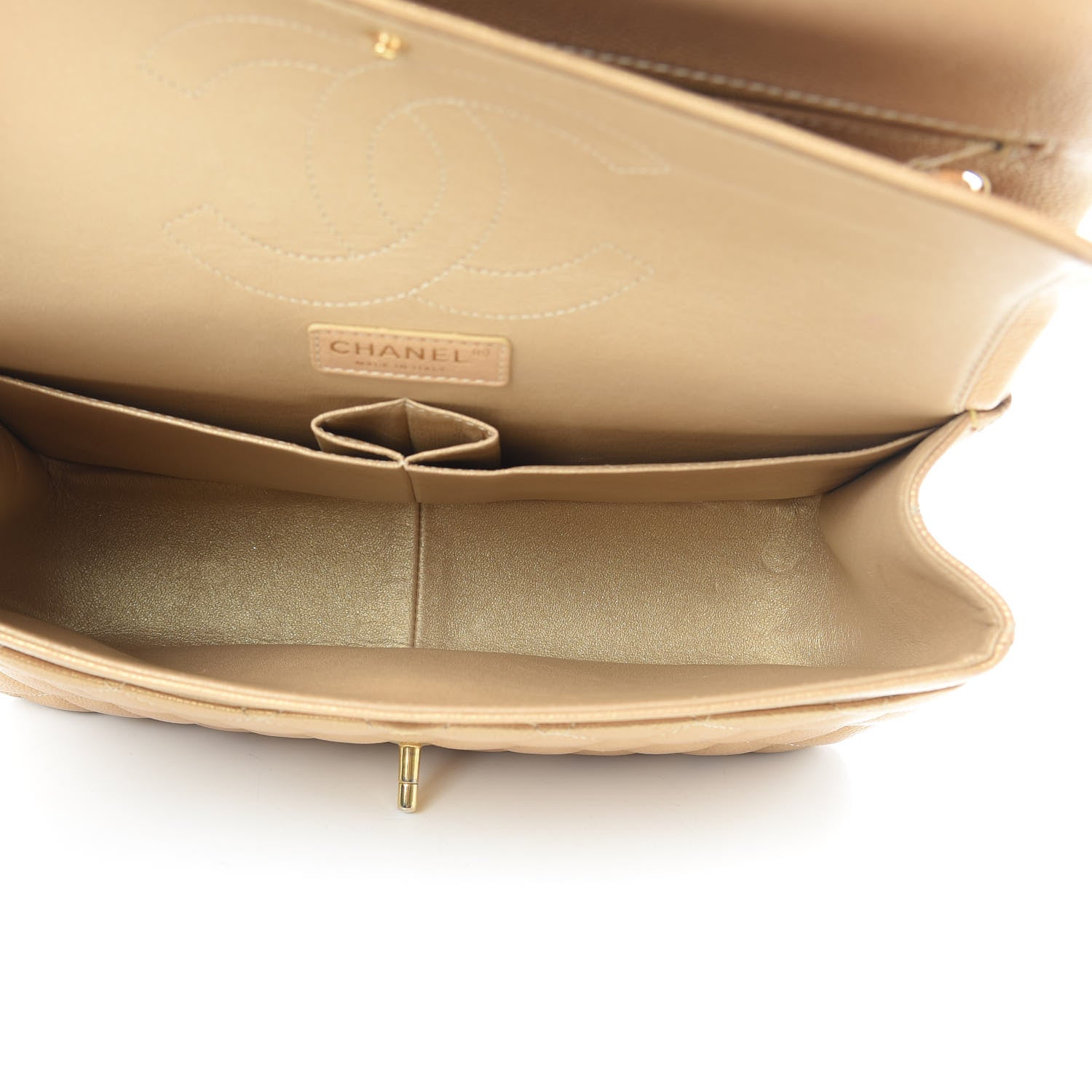 Chanel Pearly Caviar Quilted Jumbo Double Flap Gold 5 of 18