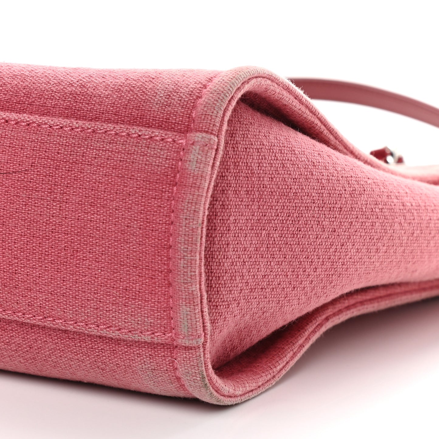 Canvas Mini Deauville Tote Red