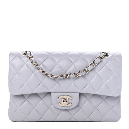 Chanel Caviar Quilted Small Double Flap Grey 1 of 4