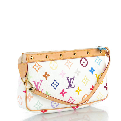 Louis Vuitton Monogram Multicolor Pochette Accessories White 3 of 8