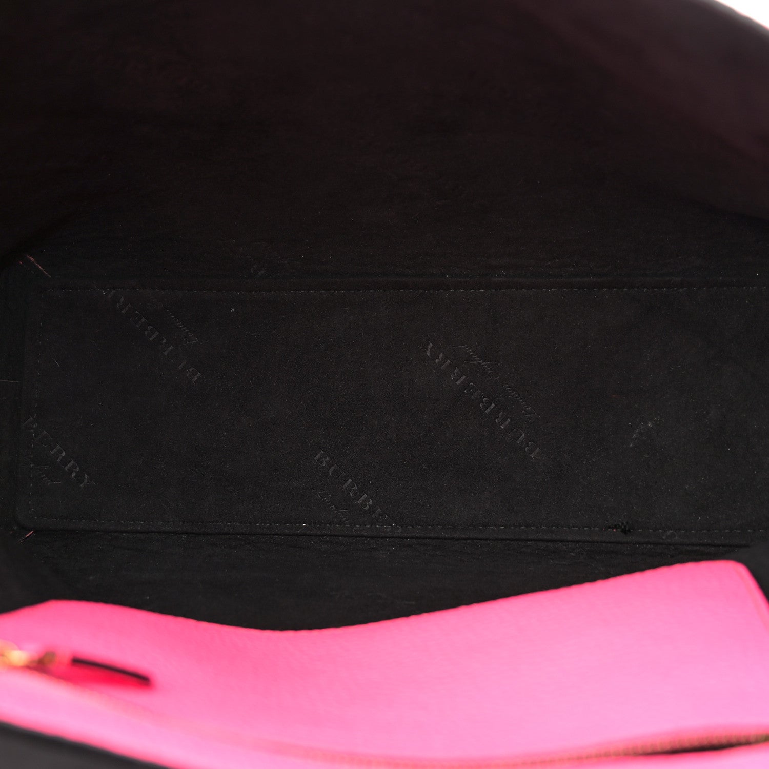 Burberry Grainy Calfskin Remington Tote Neon Pink 5 of 16
