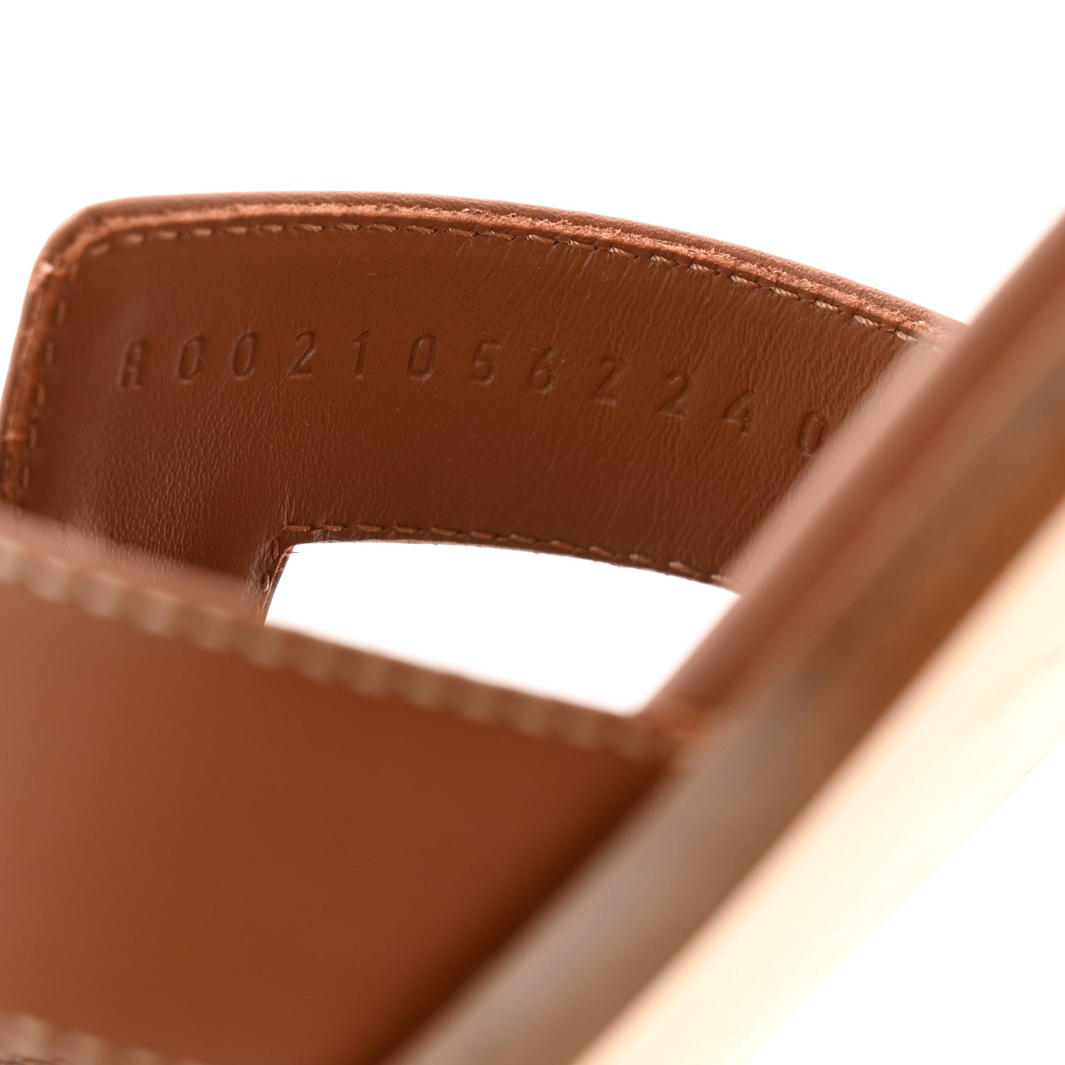 Hermes Box Calfskin Oran Sandals 36 Gold 8 of 9