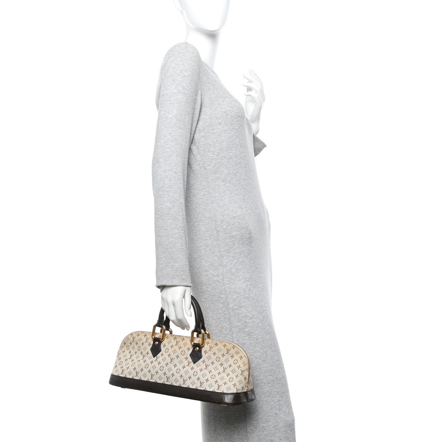 Louis Vuitton Mini Monogram Alma Long Kaki 2 of 15