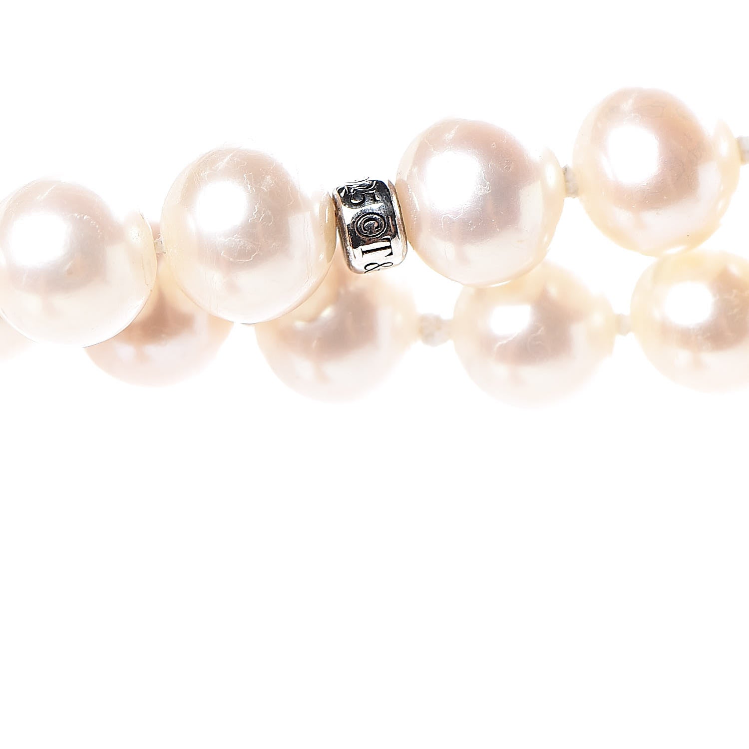Tiffany Sterling Silver Pearl 6.5-7mm Ziegfeld Strand Necklace 84" 4 of 5