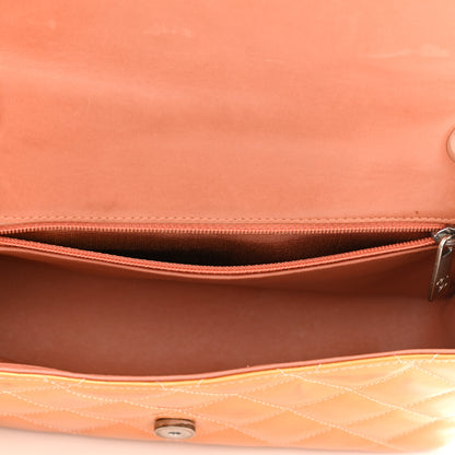 Chanel Patent Quilted Mini Rectangular Flap Orange 5 of 10