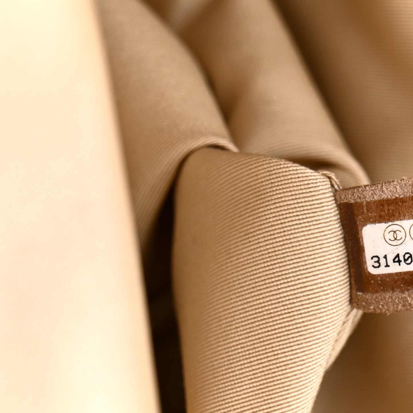 Lambskin Quilted Large Chanel 19 Flap Beige