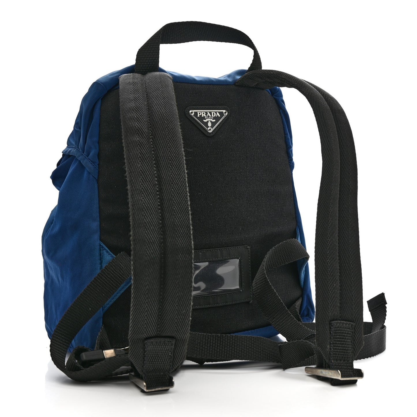 Tessuto Nylon Montagna Small Single Buckle Backpack Blue