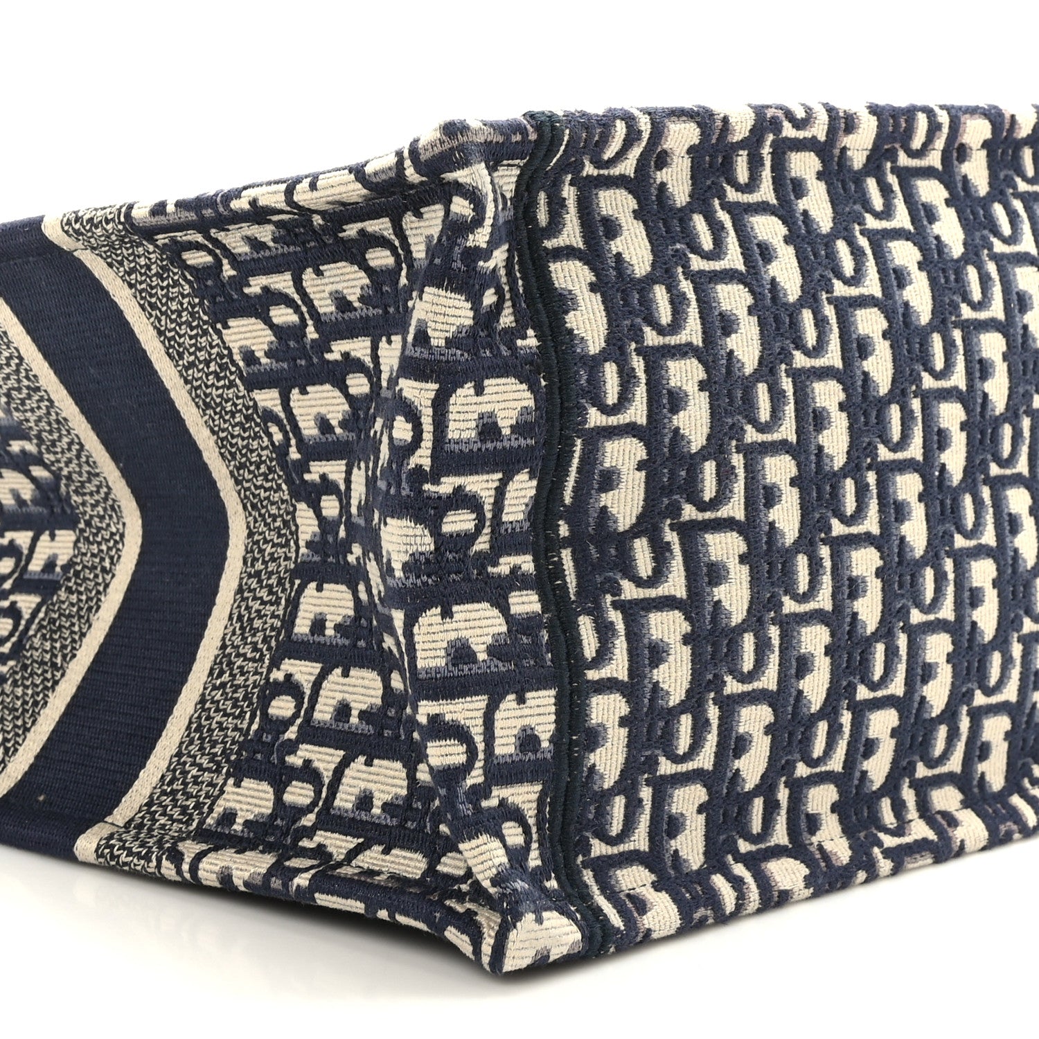 Christian Dior Oblique Medium Book Tote Blue Multicolor 8 of 9