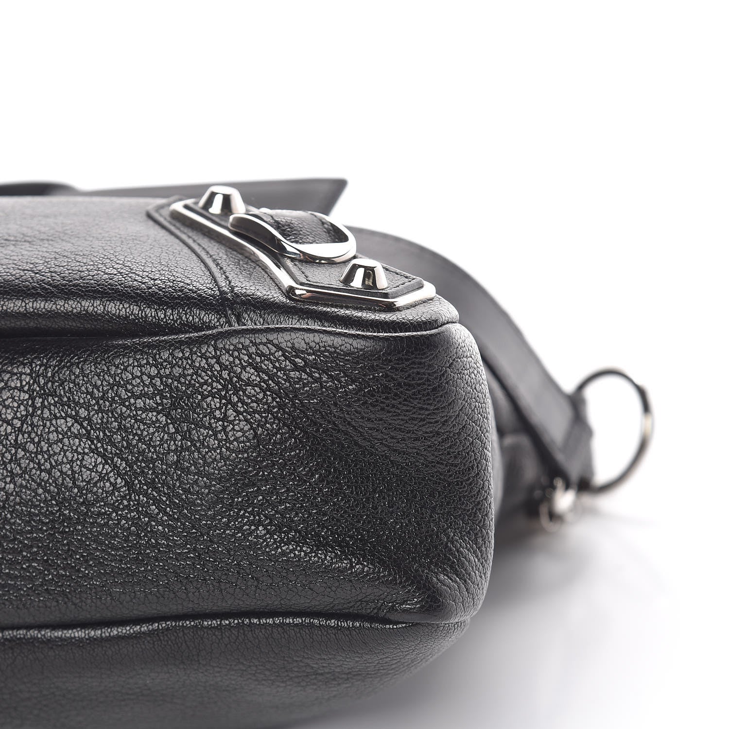 Balenciaga Chevre Silver Metallic Edge Hardware Town Black 12 of 13