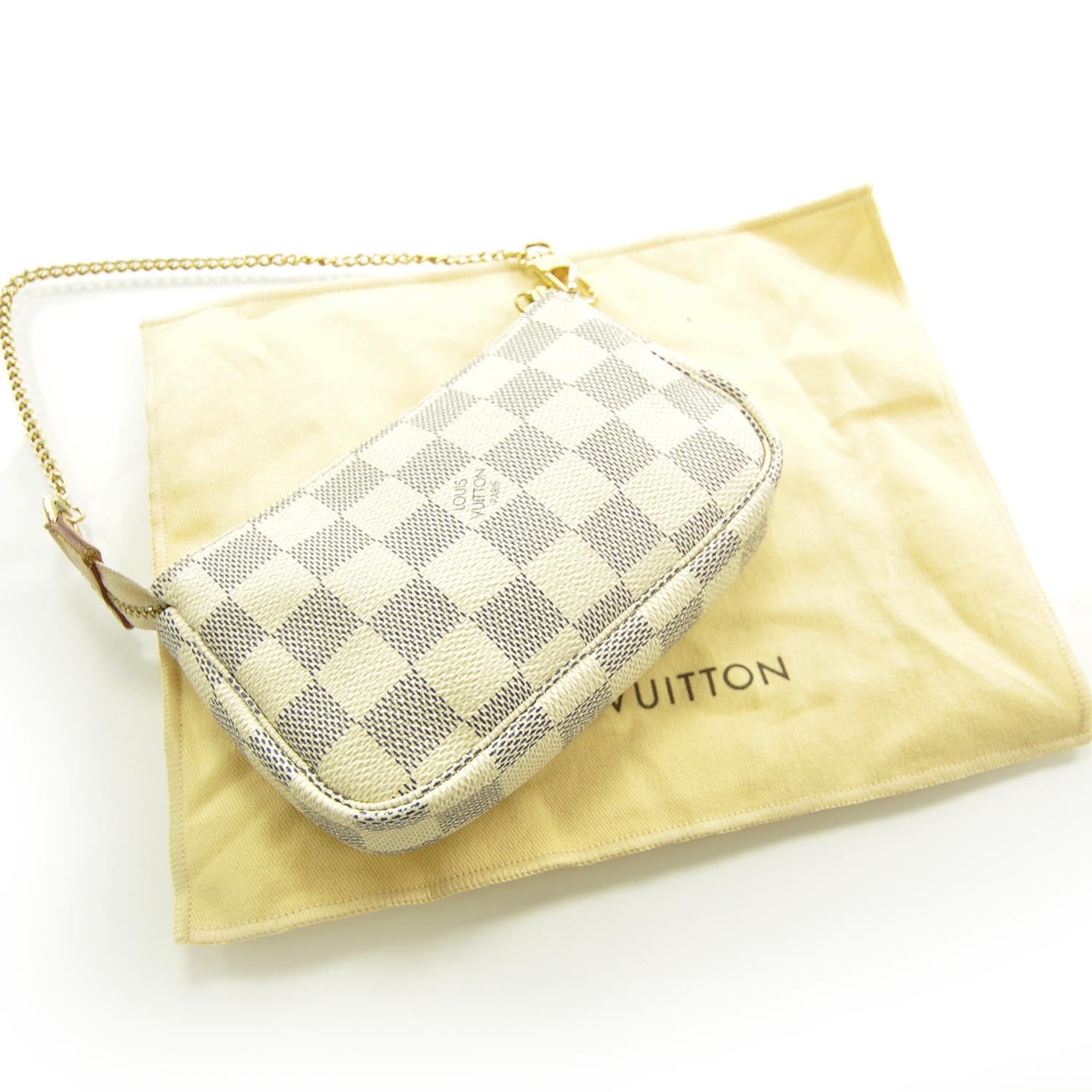Louis Vuitton Damier Azur Mini Pochette Accessories 3 of 6