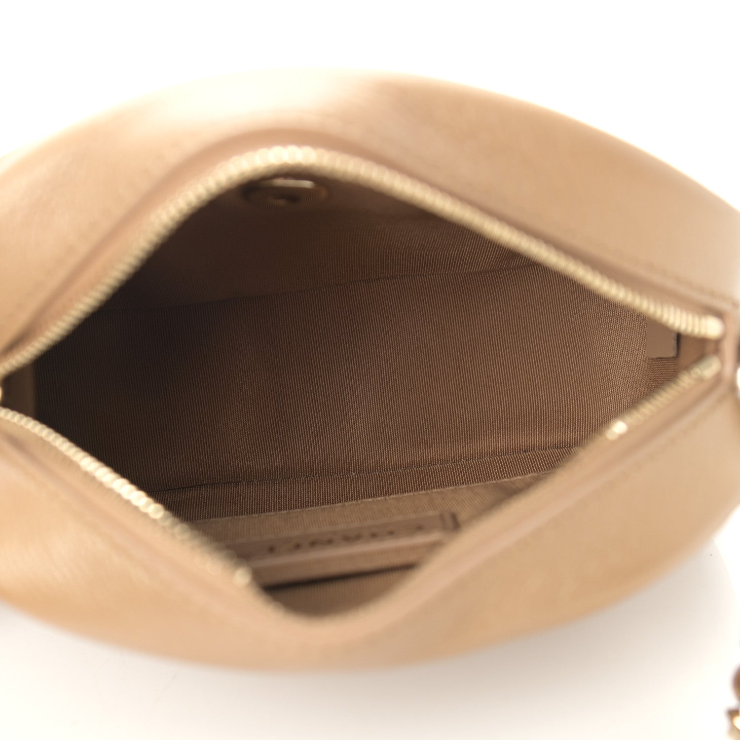 Chanel Goatskin Quilted Small Casual Trip Camera Case Beige 5 of 9