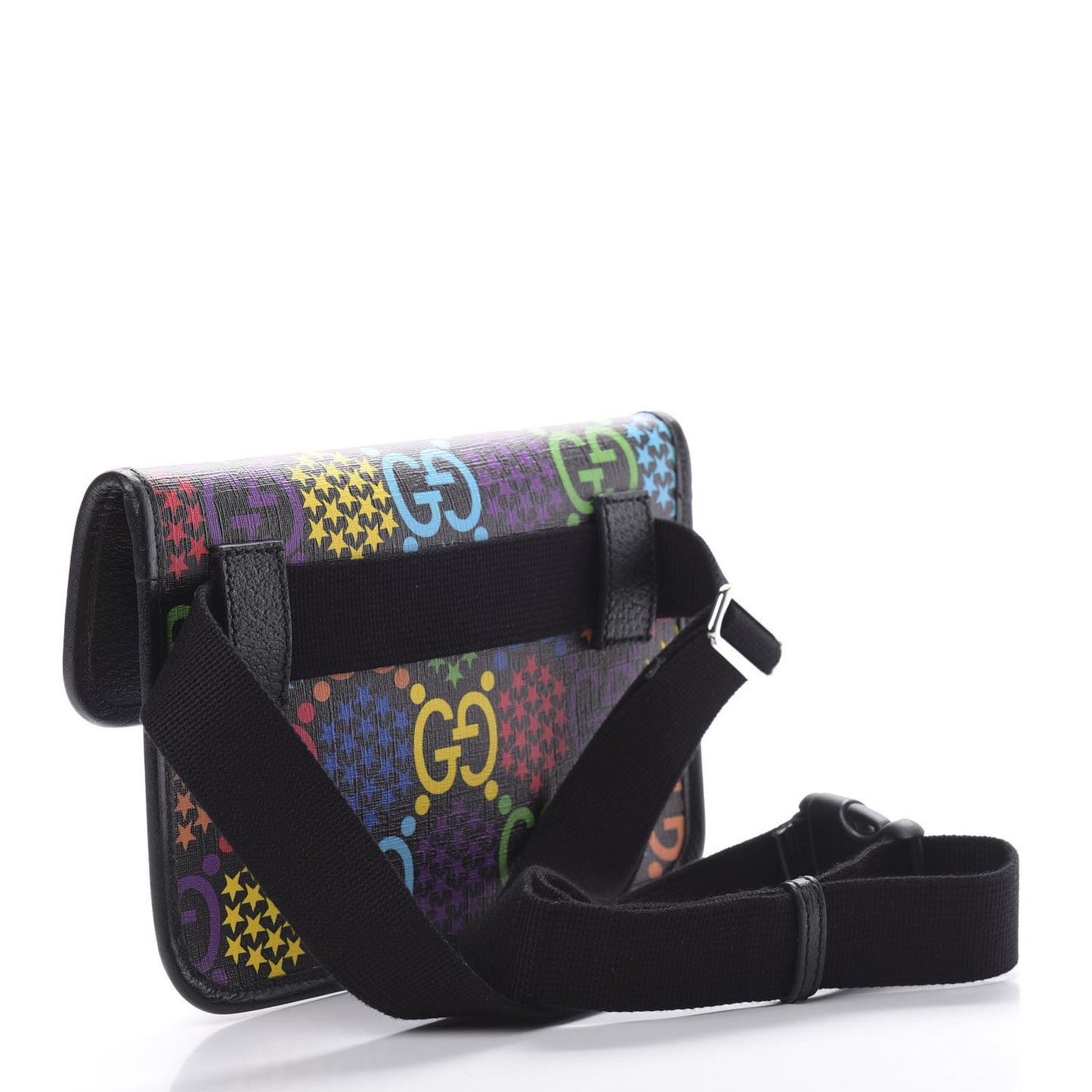 GG Supreme Monogram Psychedelic Slim Belt Bag Black