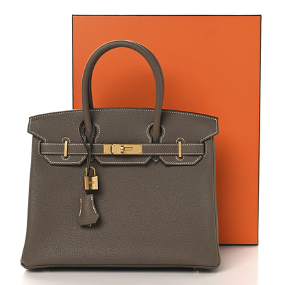 Hermes Togo Birkin 30 Etoupe 13 of 13